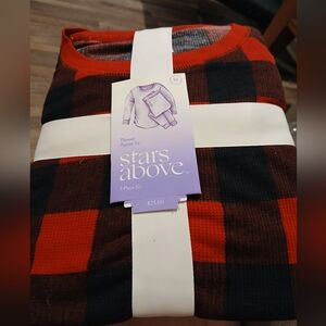 Stars Above Thermal Plaid Pajama Set XL NEW WITH TAG